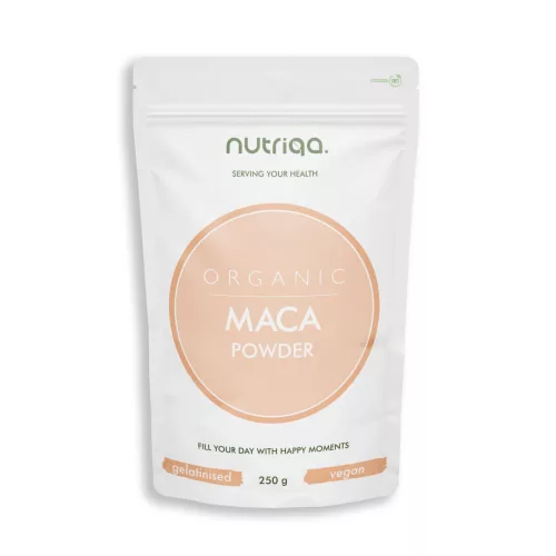 Bio nutriqa organic macagyökér por, zselatinizált 250g