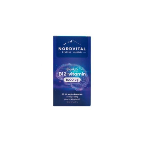 Nordvital b12-vitamin 1000mcg vegán kapszula 60 db