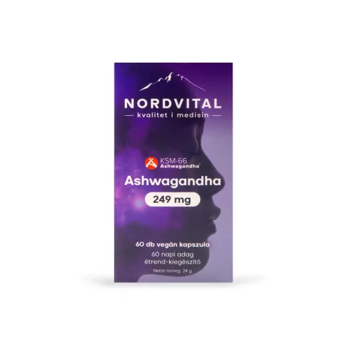 Nordvital ashwagandha 249mg kapszula 60 db