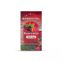 Nordvital kvercetin 500mg vegán kapszula 60 db