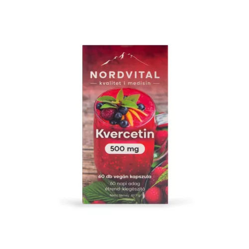 Nordvital kvercetin 500mg vegán kapszula 60 db