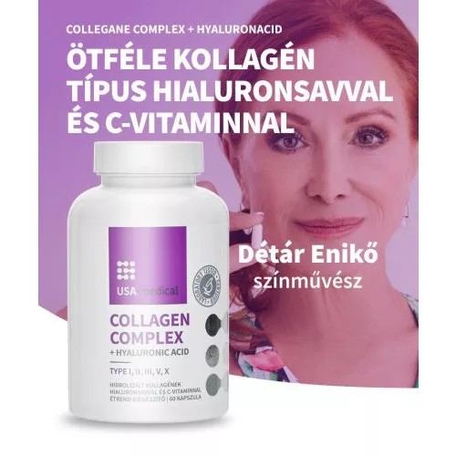 Usa Medical collagen complex+hialuronsav kapszula 60 db