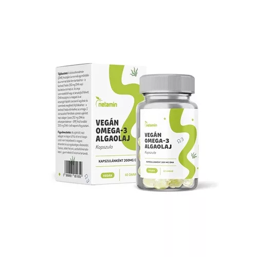 Netamin vegán omega-3 algaolaj kapszula 60 db