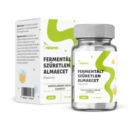 Netamin fermentált szűretlen almaecet 400 mg kapszula 60 db - bio és vegán étrendkiegészítők