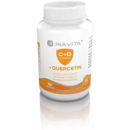   Riavita c+d vitamin+quercetin étrend-kiegészítő kapszula 90db
