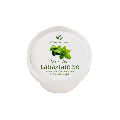 G&A Natural Mentás Lábáztató Só Teafa Illóolajjal 130 g