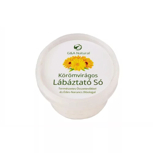 G&A Natural Körömvirágos Lábáztató Só Édesnarancs Illóolajjal 140 g