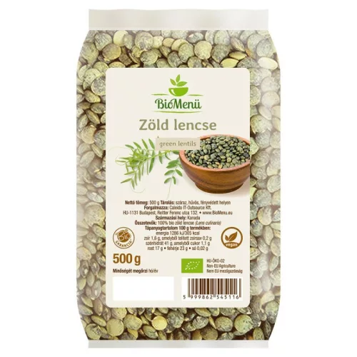 BioMenü BIO ZÖLD LENCSE 500 g