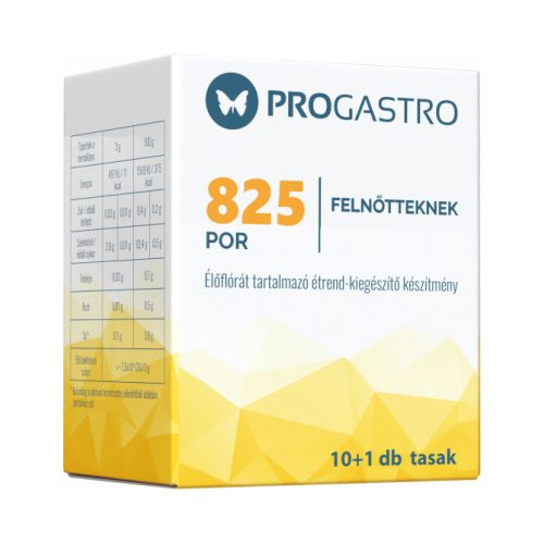 Progastro 825 por felnőtdbnek élőflórát tartalmazó étrend-kiegészítő készítmény 10+ tasak