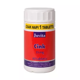 Jutavit cink 15mg tabletta 60 db - bio és vegán étrendkiegészítők