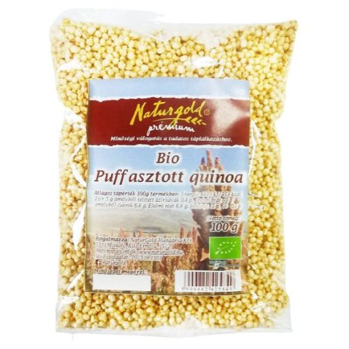 Naturgold bio puffasztott quinoa natúr 100 g