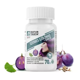 Natur Tanya szerves szőlőmag+ginkgo 95 opc tabletta 70 db - bio és vegán étrendkiegészítők