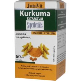 Jutavit kurkuma tabletta 60 db - bio és vegán étrendkiegészítők