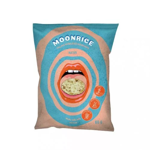 Moonrice rizs chips natúr 60 g - bio és új hullámos étkezés