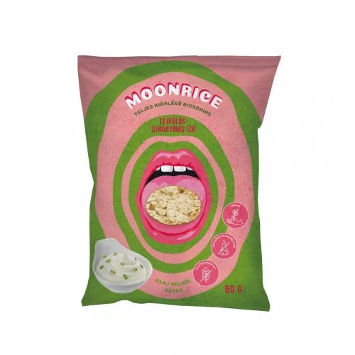 Moonrice rizs chips hagymás-tejfölös ízű 60 g - bio és új hullámos étkezés