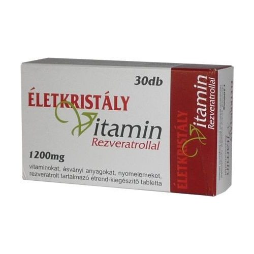 Életkristály multivitamin rezveratrollal+q10 30 db