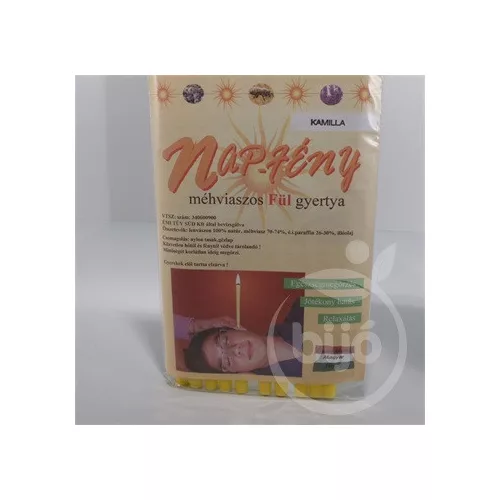 Nap-Fény fülgyertya kamilla 10 db - bio és natúr kozmetikumok