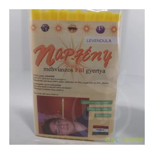 Nap-Fény fülgyertya levendula 10 db - bio és natúr kozmetikumok