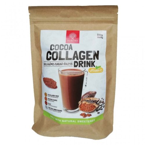 Almitas kollagénes kakaó italpor c-vitaminnal édesítőszerrel 330 g