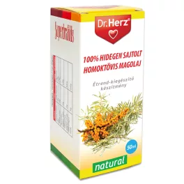 Dr.herz 100% hidegen sajtolt homoktövis magolaj 50 ml - bio és vegán étrendkiegészítők