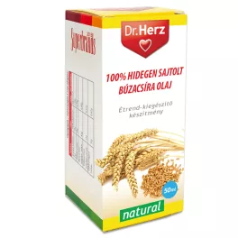 Dr.herz búzacsíra olaj 100% hidegen sajtolt 50 ml - bio és új hullámos étkezés