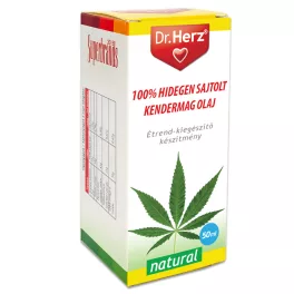 Dr. herz kendermag olaj 100% hidegen sajtolt 50ml - bio és új hullámos étkezés