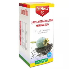 Dr.herz mákmagolaj 100% hidegen sajtolt 50 ml - bio és vegán étrendkiegészítők