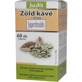 Jutavit zöld kávé + króm tabletta 60db - bio és vegán étrendkiegészítők