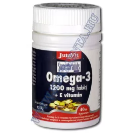 Jutavit omega-3 halolaj + e-vitamin 1200 mg 40 db - bio és vegán étrendkiegészítők