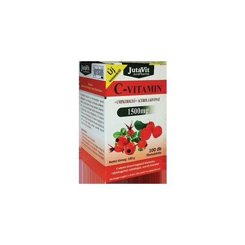 Jutavit c-vitamin 1500 mg+d3+cink+csipkebogyó+acerola kivonattal 100 db