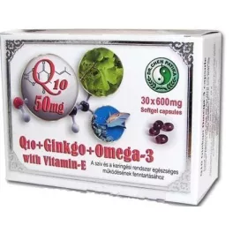 Dr.chen q10+ginkgo+omega3 kapszula 30 db - bio és vegán étrendkiegészítők