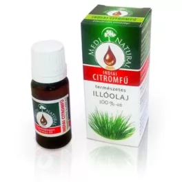 Medinatural indiai citromfű 100% illóolaj 10 ml - aromaterápiához és wellnesshez