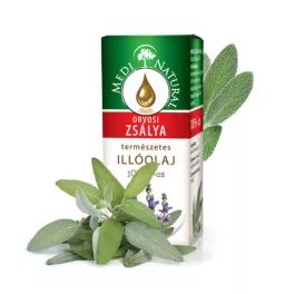 Medinatural orvosi zsálya 100% illóolaj 5 ml - aromaterápiához és wellnesshez