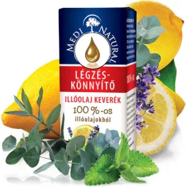 Medinatural légzéskönnyítő 100% illóolaj keverék 10 ml - aromaterápiához és wellnesshez