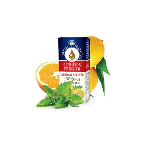 Medinatural citrusos frissítő 100% illóolaj keverék 10 ml