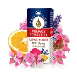 Medinatural virágos romantika 100% illóolaj keverék 10 ml - aromaterápiához és wellnesshez