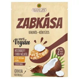Oligolife vegán zabkása kakaó kókusz édesítőszerekkel 65 g - bio és új hullámos étkezés