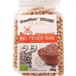 Greenmark bio fehér bab közepes szemű 500 g