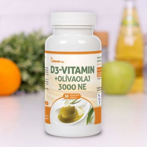 Netamin D3-vitamin+Olivaolaj 3000 NE 30 db