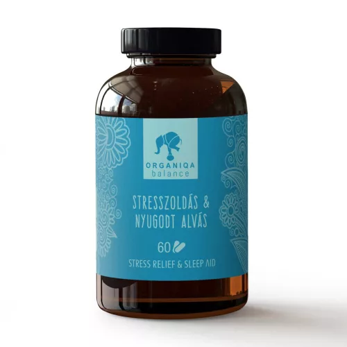 Organiqa balance stresszoldás és nyugodt alvás kapszula 500mg 60 db - bio és vegán étrendkiegészítők
