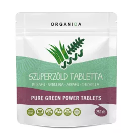 Organiqa bio szuperzöld tabletta 250 db