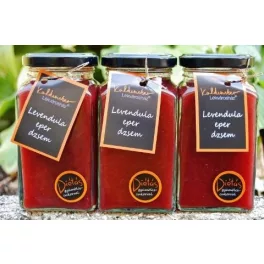 Kaldeneker levendulás eperdzsem steviával 312 ml - bio és új hullámos étkezés