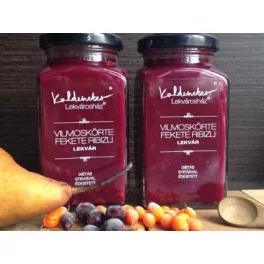 Kaldeneker vilmoskörte-ribizli lekvár fahéjjal, steviával 312 ml - bio és új hullámos étkezés