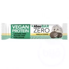 Absorice absobar zero vegan proteinszelet vanilla cookies 40 g - bio és új hullámos étkezés