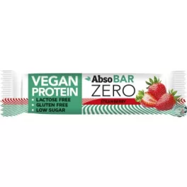 Absorice absobar zero vegan proteinszelet strawberry 40 g - bio és új hullámos étkezés