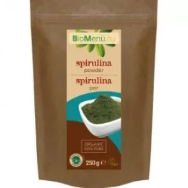BioMenü bio spirulina alga por 250 g - bio és vegán étrendkiegészítők