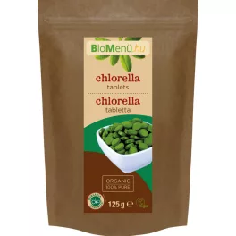 BioMenü bio chlorella tabletta 125 g - bio és vegán étrendkiegészítők
