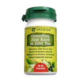 Caleido greenslim zöld kávé és zöld tea 550mg kapszula 60db - bio és vegán étrendkiegészítők