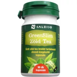Caleido greenslim zöld tea kapszula 90 db - bio és vegán étrendkiegészítők