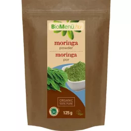 BioMenü bio moringa por 125 g - bio és vegán étrendkiegészítők